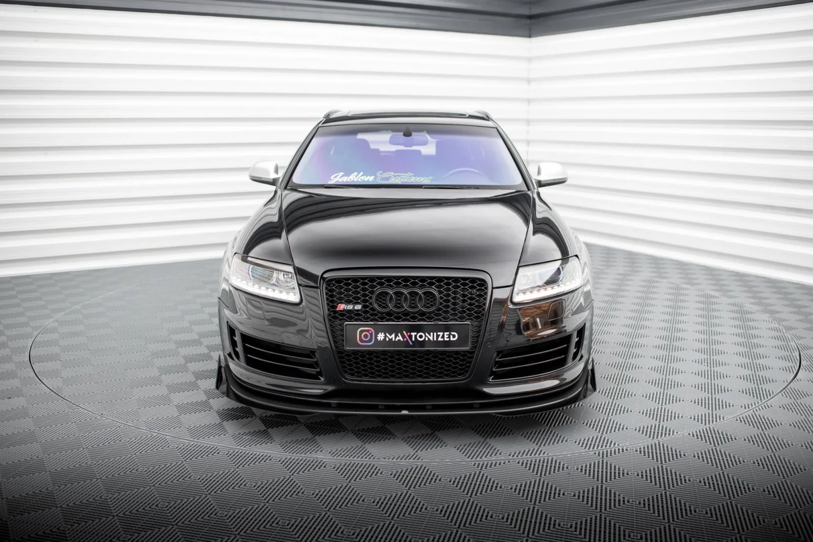 Front Splitter Street Pro + Flaps compatible with Audi RS6 Avant C6