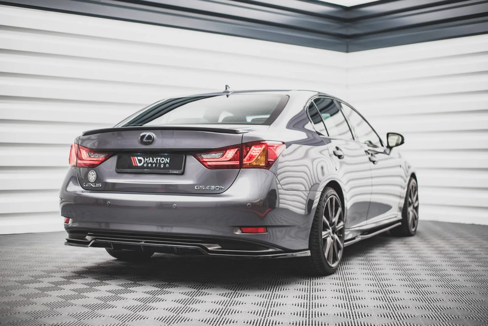 Rear Splitter (With Diffuser) compatible with Lexus GS F Sport Hybrid Mk4 (L10)