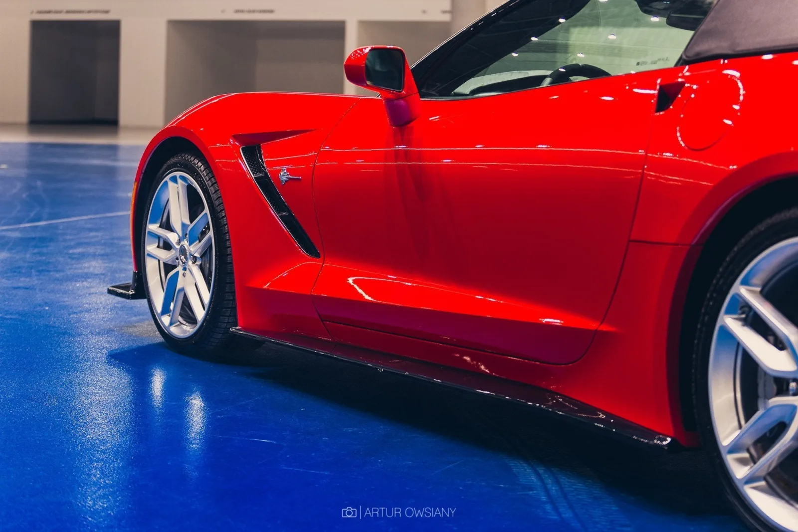 Side Skirts Diffusers V.1 compatible with Chevrolet Corvette Stingray C7