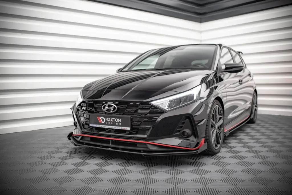 Front Splitter Street Pro V.1 + Flaps compatible with Hyundai I20 N Mk3