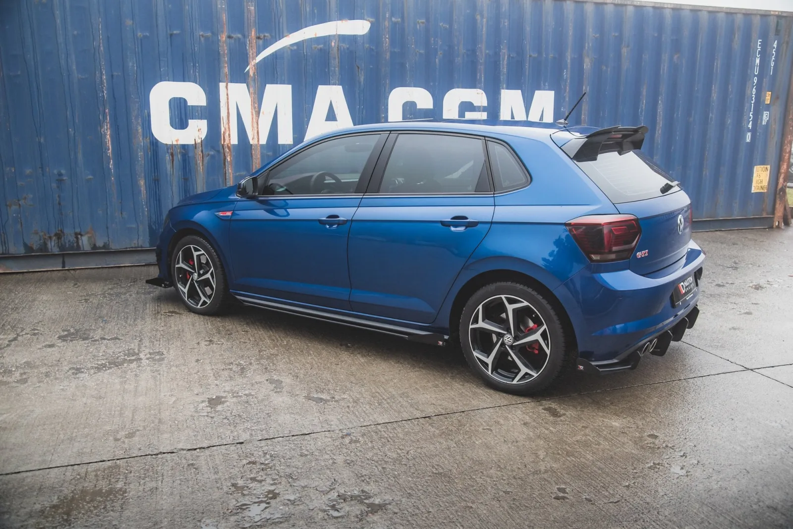 Side Skirts Diffusers Street Pro + Flaps compatible with VW Polo GTI MK6