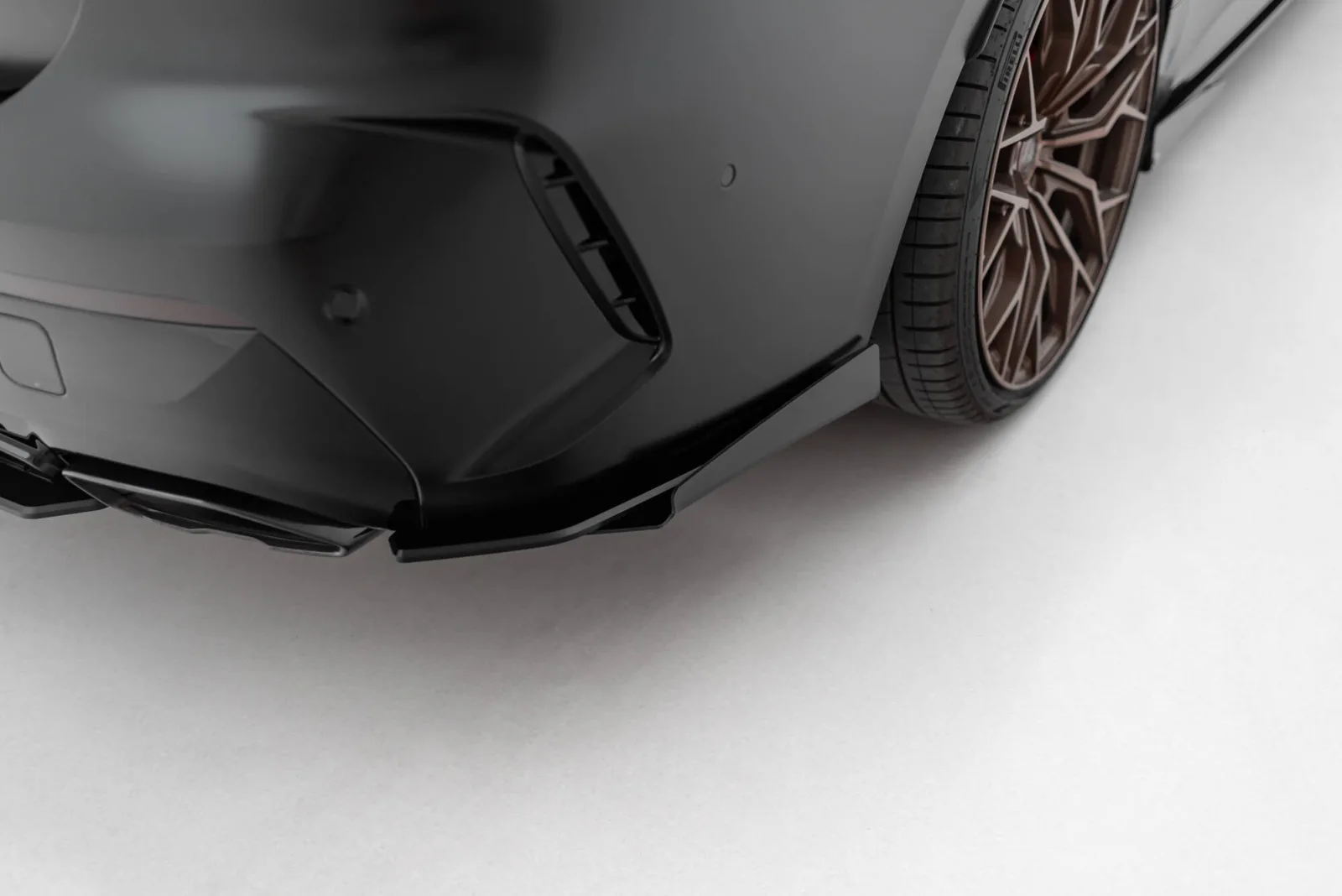 Rear Side Splitters Street Pro + Flaps compatible with BMW M440i G22 / G23 / G22 Facelift / G23 Facelift