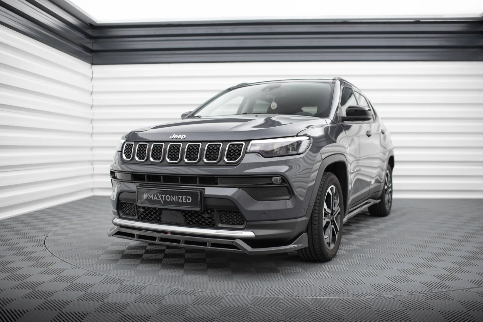 Front Splitter compatible with Jeep Compass Limited Mk2 Facelift