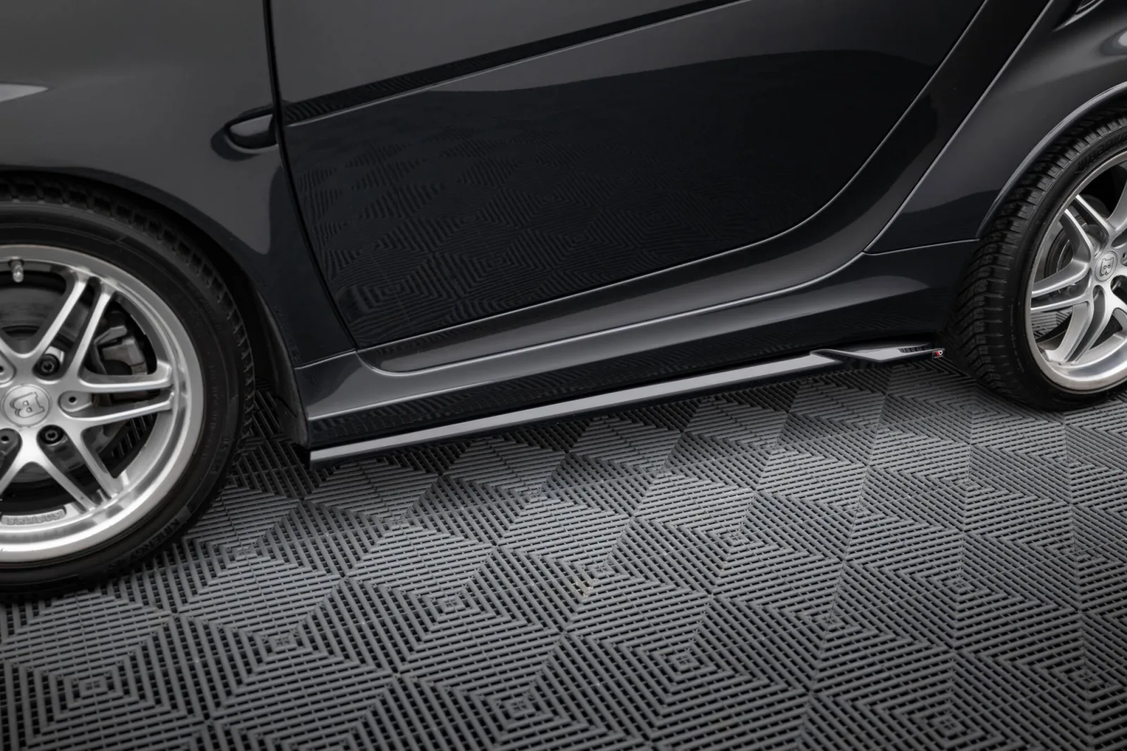 Side Skirts Diffusers compatible with Brabus Smart Fortwo C451 Facelift
