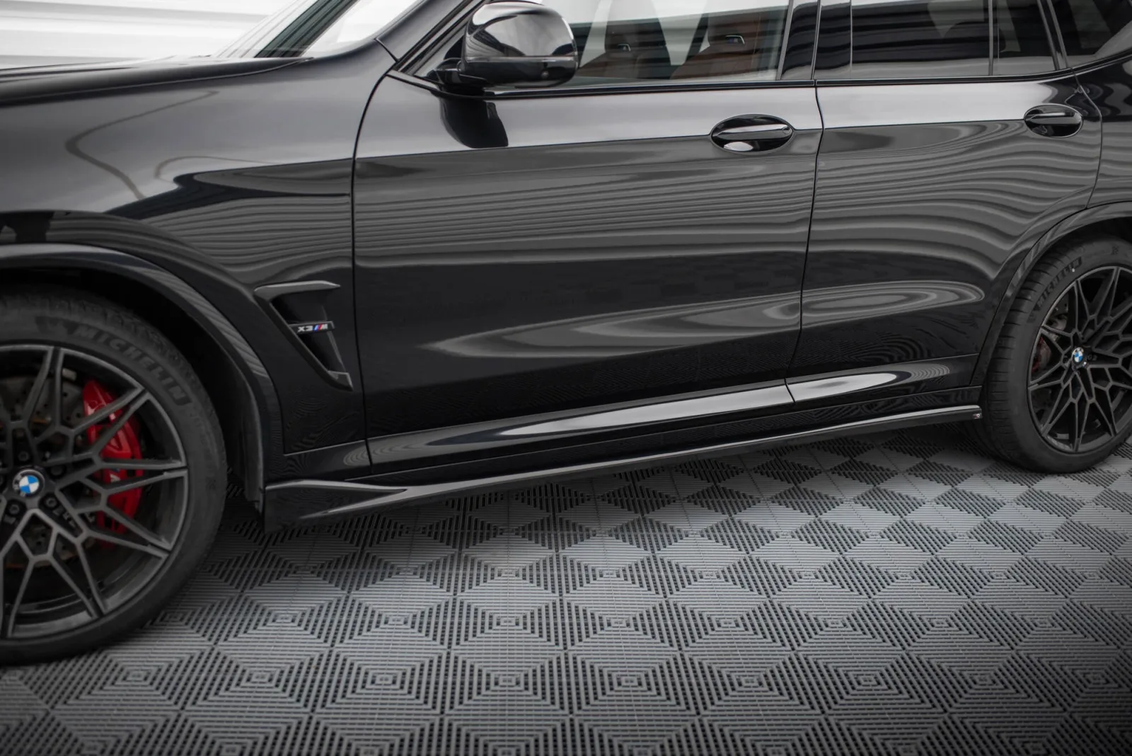 Side Skirts Diffusers compatible with BMW X3 M F97 / F97 Facelift
