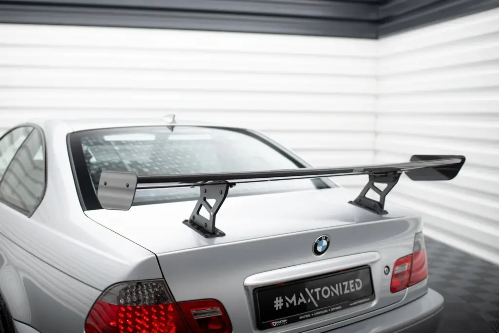 Carbon Spoiler With Internal Brackets compatible with BMW 3 Coupe E46