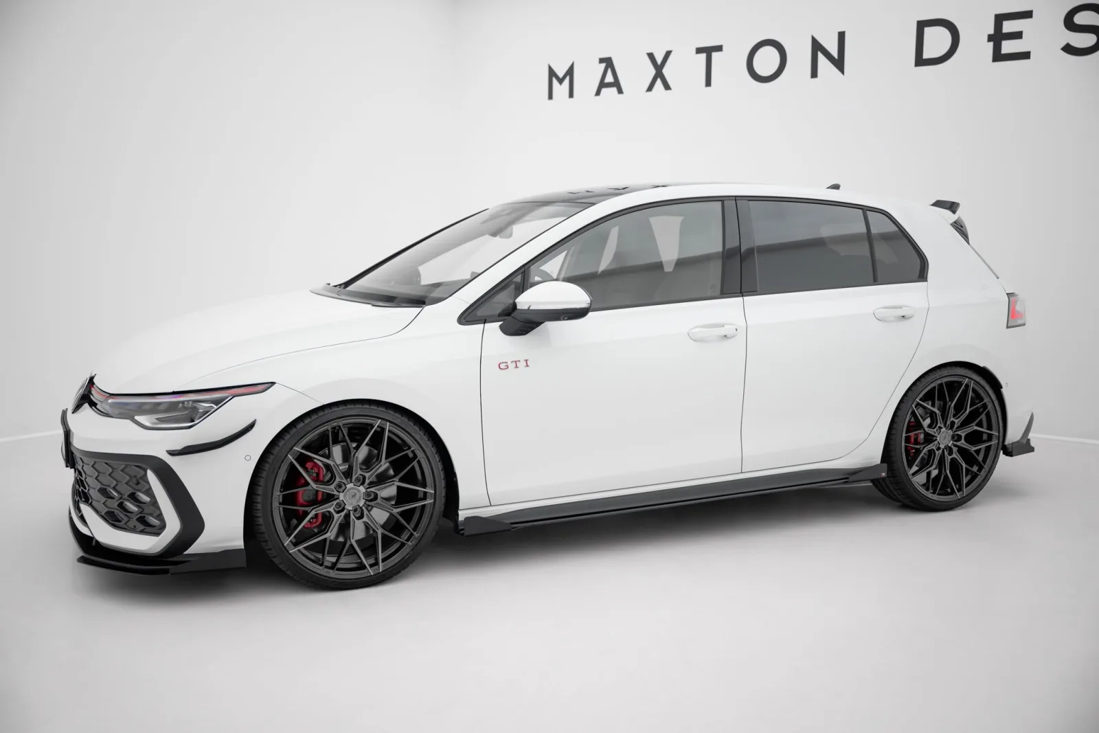 Side Skirts Diffusers Street Pro+Flaps compatible with Volkswagen Golf GTI / GTE / GTI Clubsport / R-Line Mk8