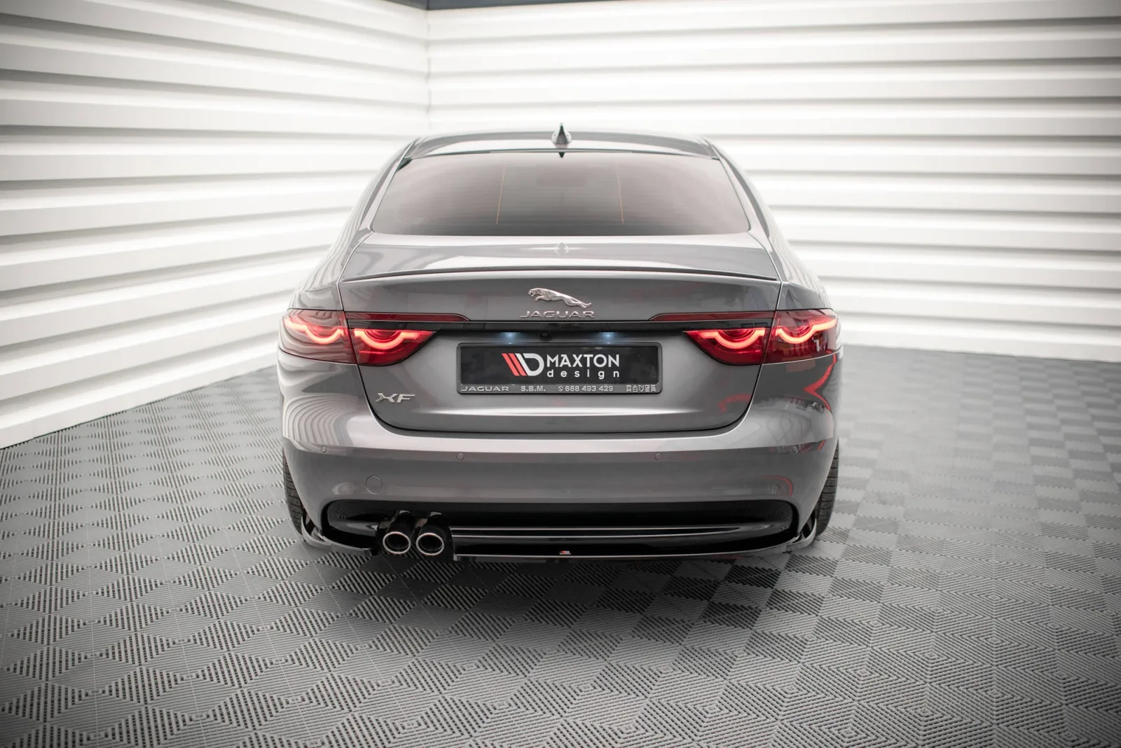 Rear Side Splitters compatible with Jaguar XF R-Sport Mk2