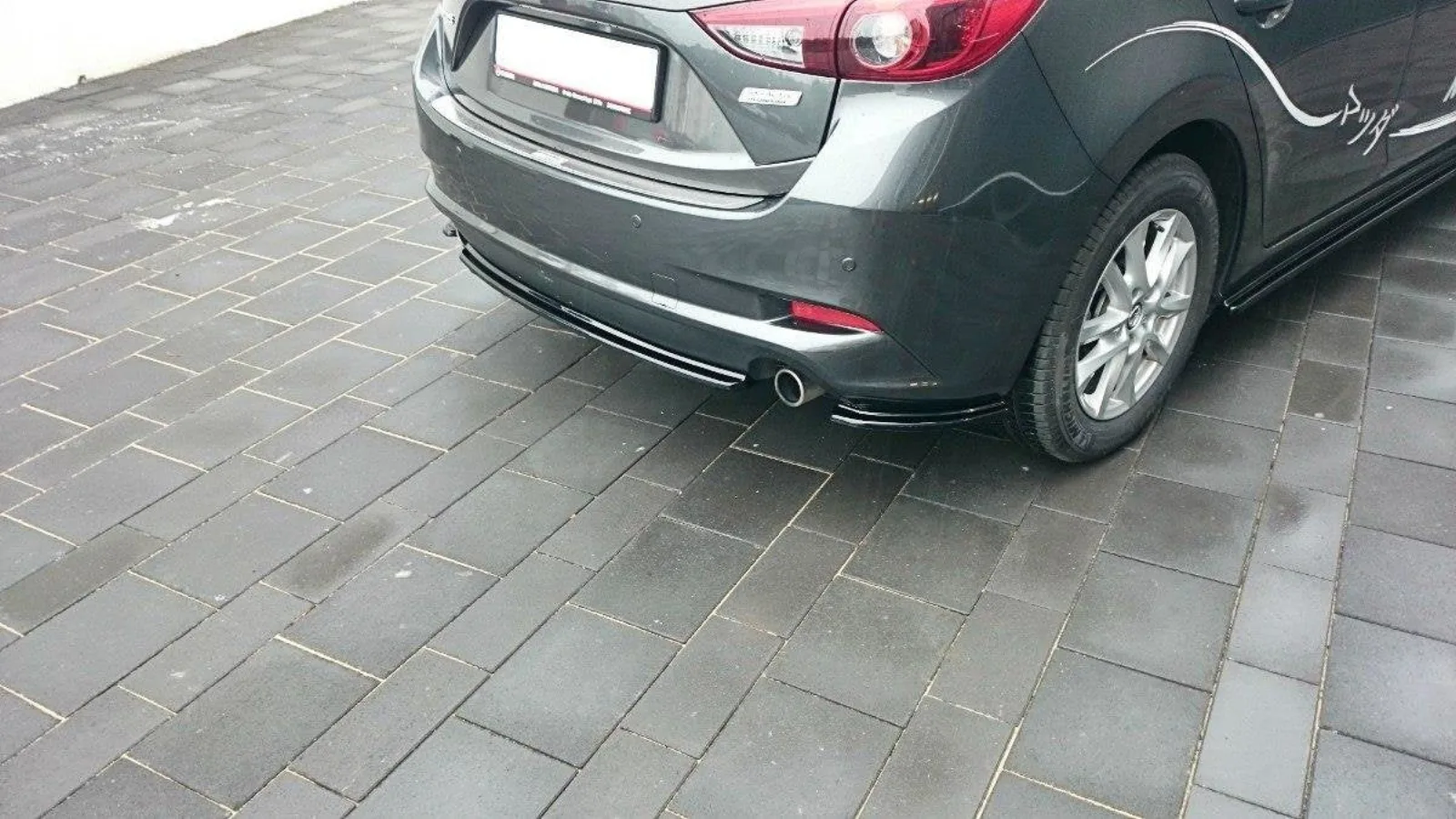 Rear Splitter compatible with Mazda 3 BN (Mk3) Facelift (Without Diffuser)