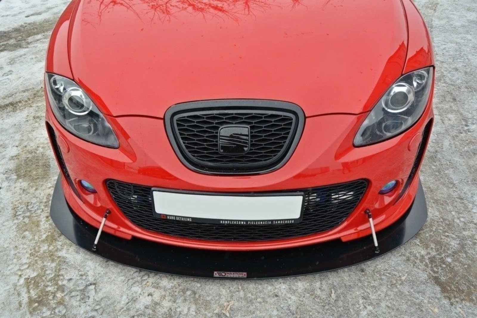 Front Splitter Racing compatible with Seat Leon II MS Design V.1
