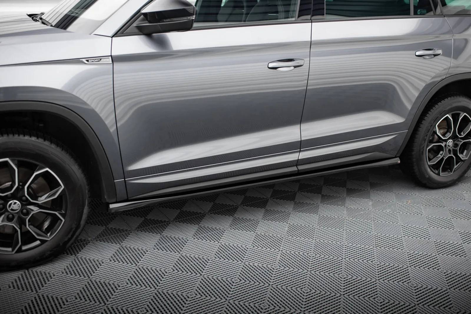 Side Skirts Diffusers compatible with Skoda Kodiaq Sportline Mk1 Facelift