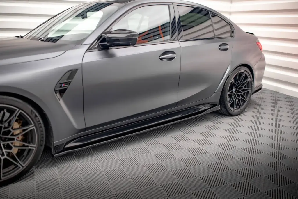 Side Skirts Diffusers V.2 compatible with BMW M3 Sedan / Touring G80 / G81