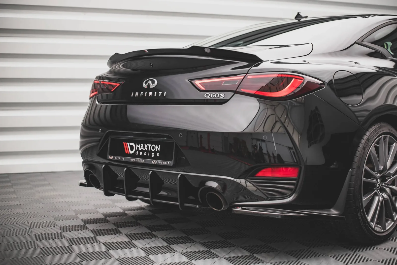Rear Diffuser Street Pro compatible with Infiniti Q60 S Mk2