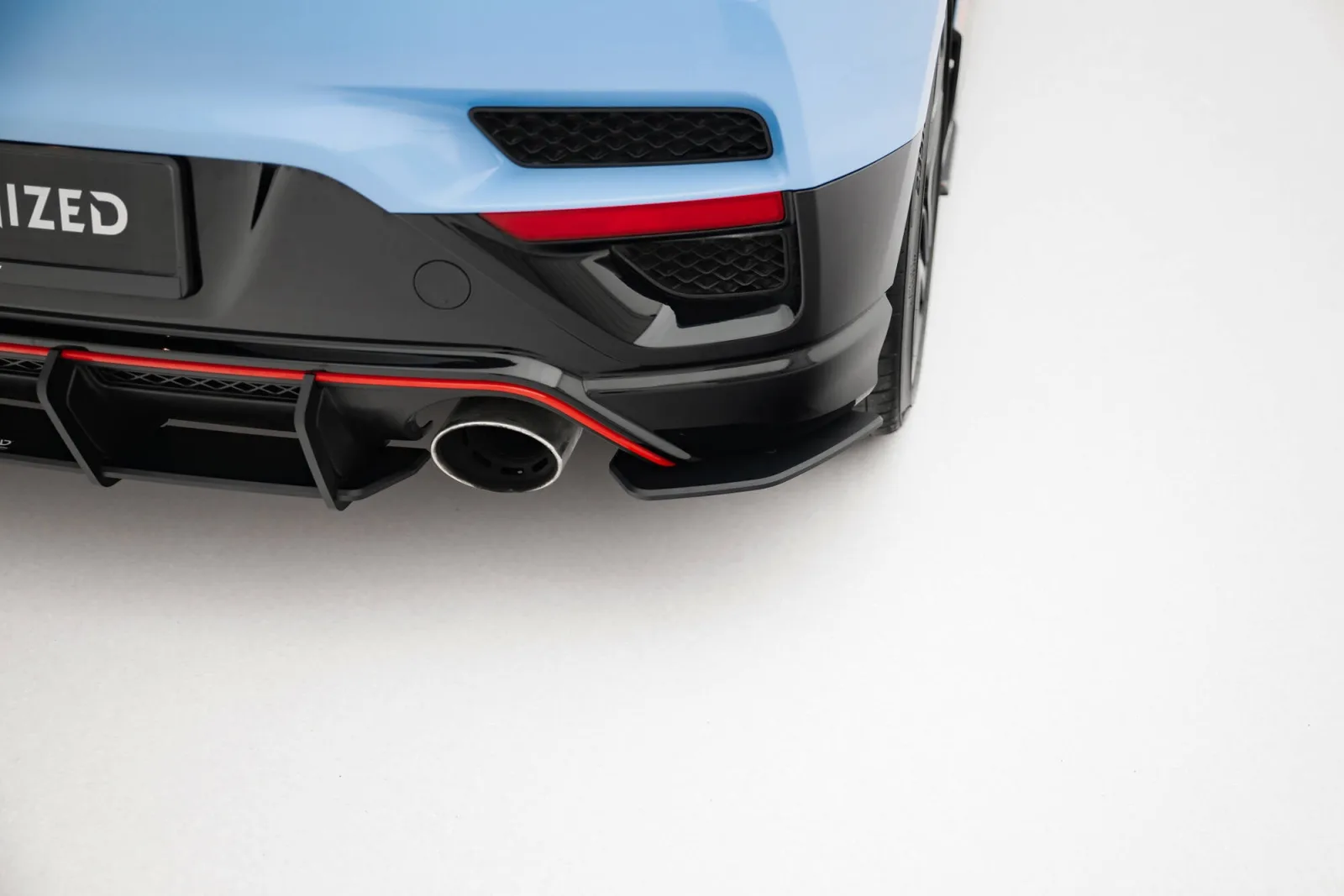 Rear Side Splitters Street Pro compatible with Hyundai Veloster N Mk2