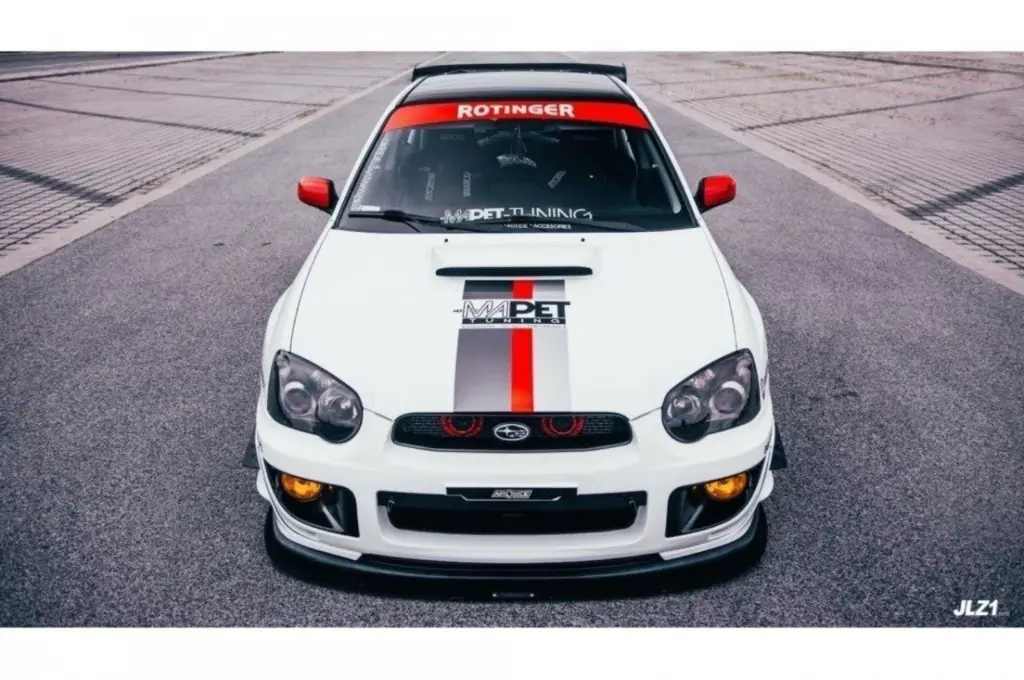 Front Splitter Racing compatible with Subaru Impreza MK2 WRX STI (Blobeye)