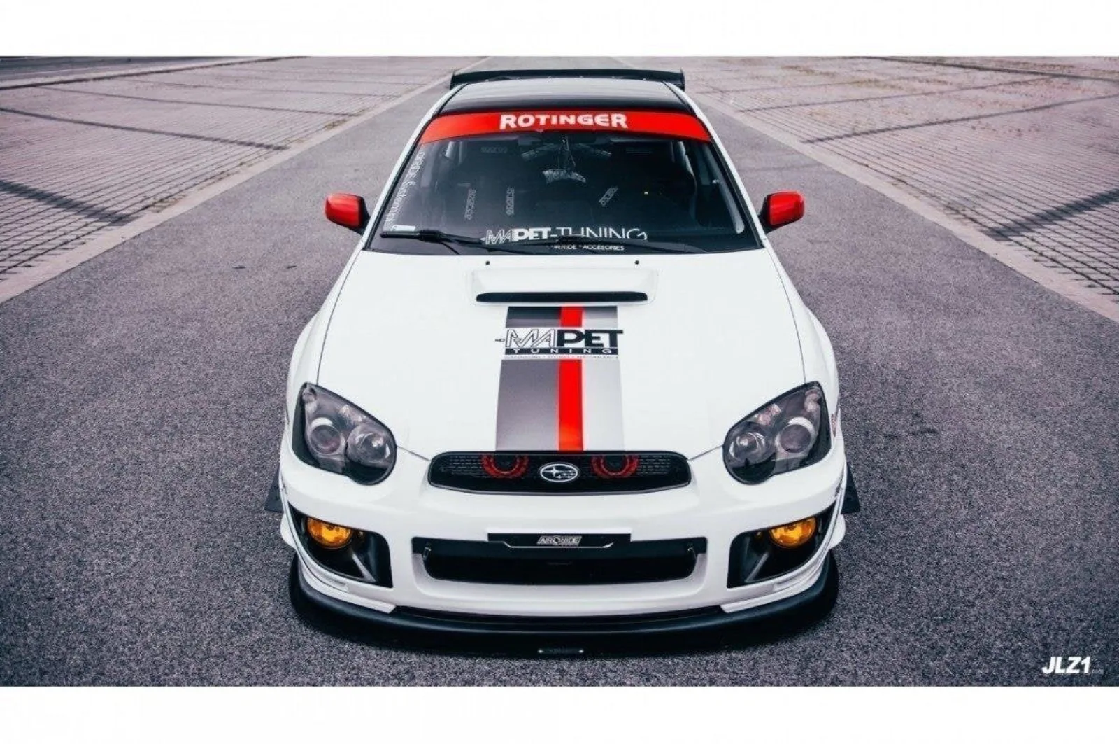 Front Splitter Racing compatible with Subaru Impreza MK2 WRX STI (Blobeye)