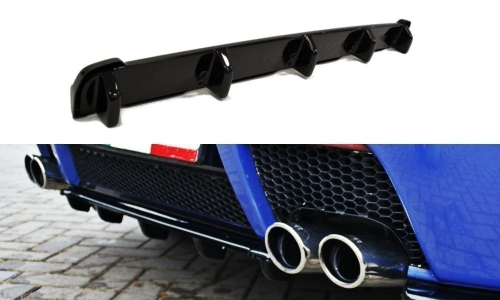 Rear Splitter compatible with Alfa Romeo 147 GTA (With Diffuser)