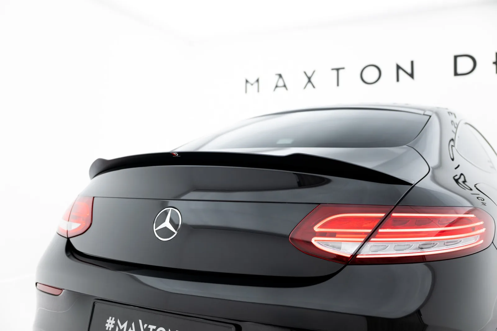 Spoiler Cap Rear compatible with Mercedes- Benz C Coupe AMG-Line C205