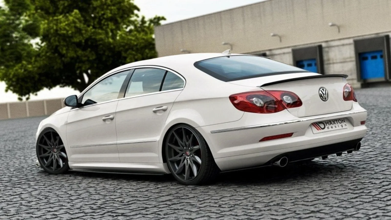 Rear Splitter compatible with VW Passat CC R36 Rline Pre-Facelift (With Diffuser)