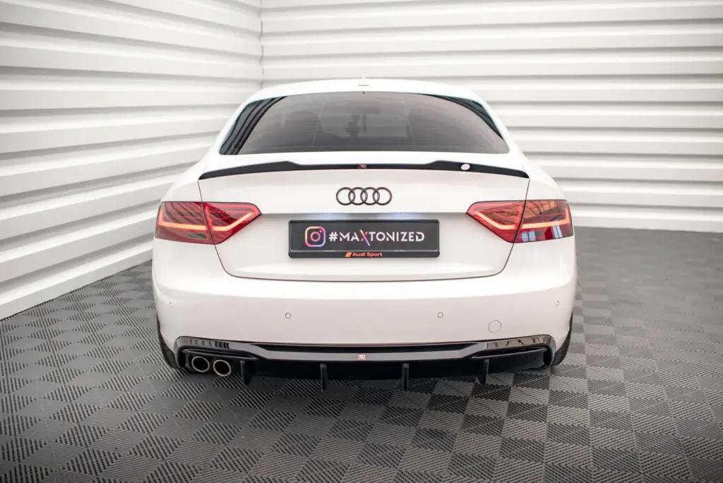 Rear Valance compatible with Audi A5 Sportback 8T Facelift (Double Exhaust On One Side Version)