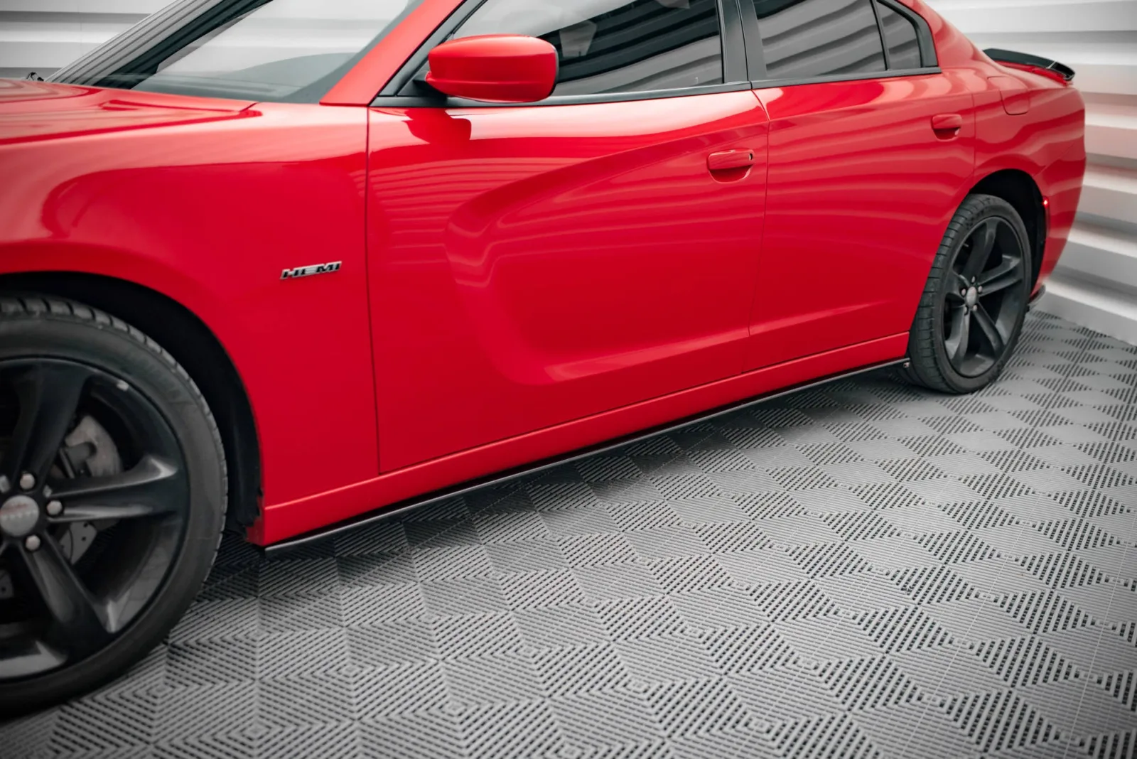 Side Skirts Diffusers compatible with Dodge Charger RT Mk7 Facelift