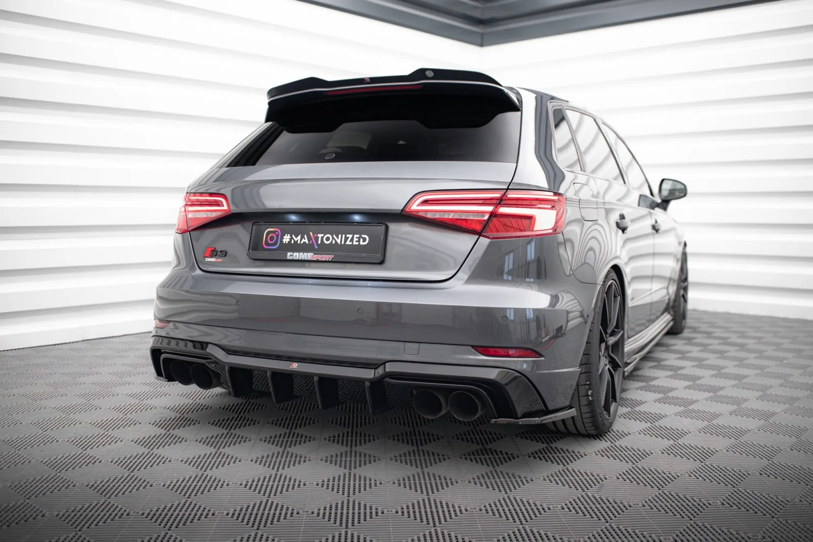 Rear Valance compatible with Audi S3 Sportback 8V Facelift