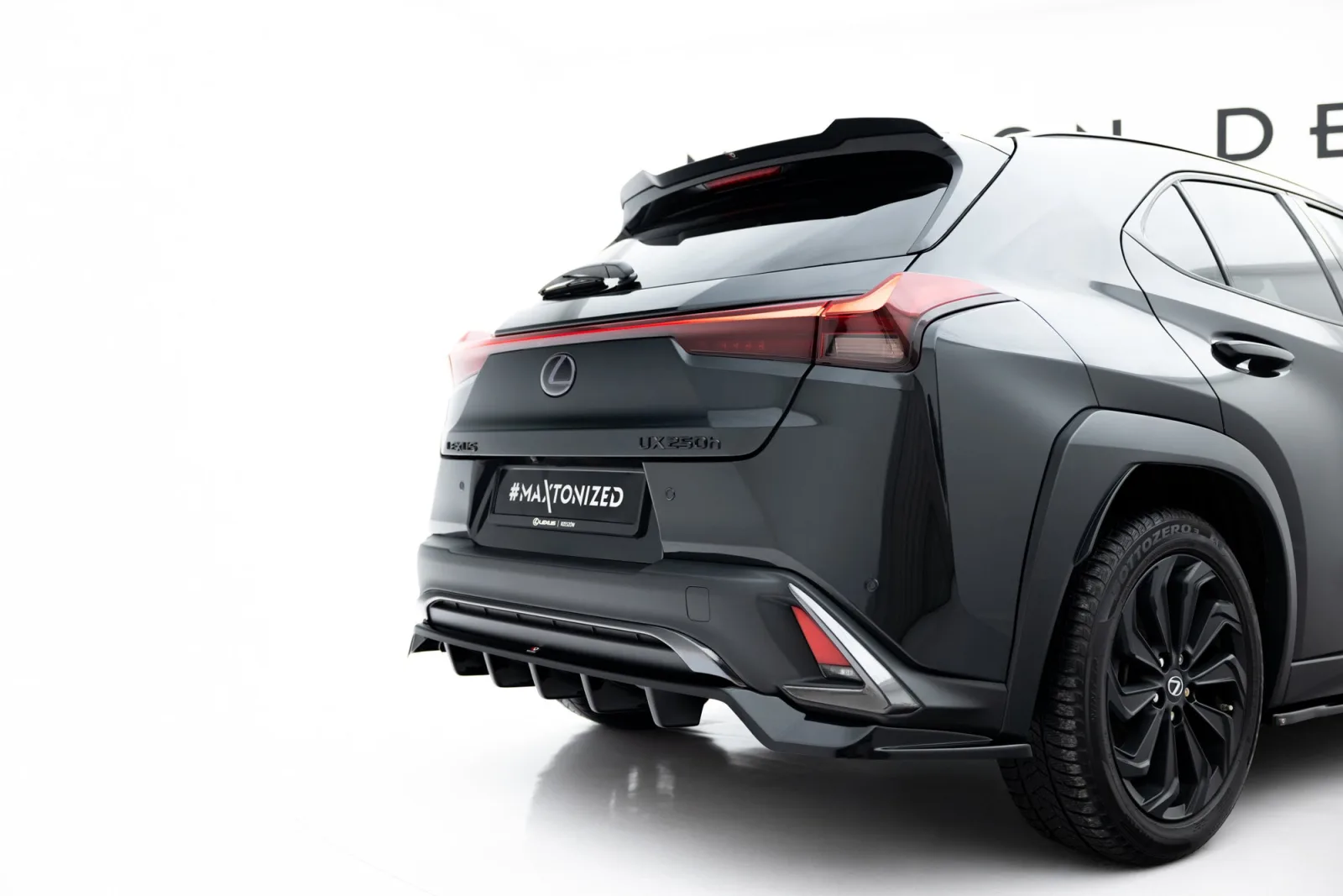 Rear Splitter (With Diffuser) compatible with Lexus UX F-Sport Mk1