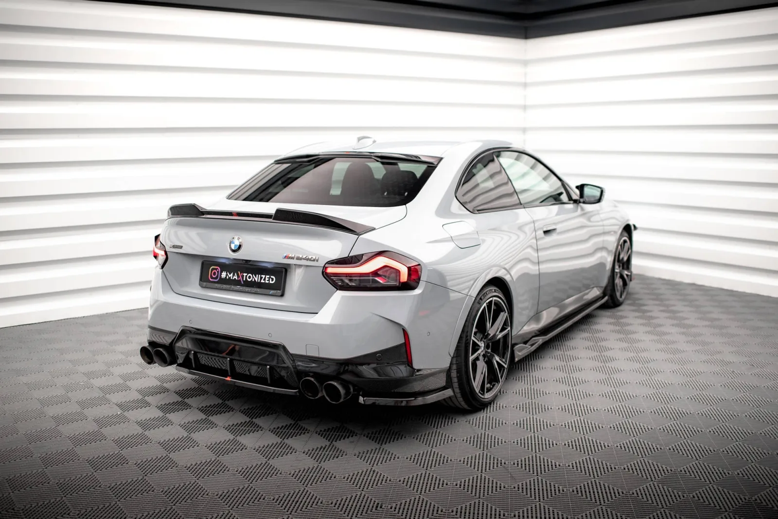 Rear Side Splitters V.2 compatible with BMW 2 Coupe M240i G42
