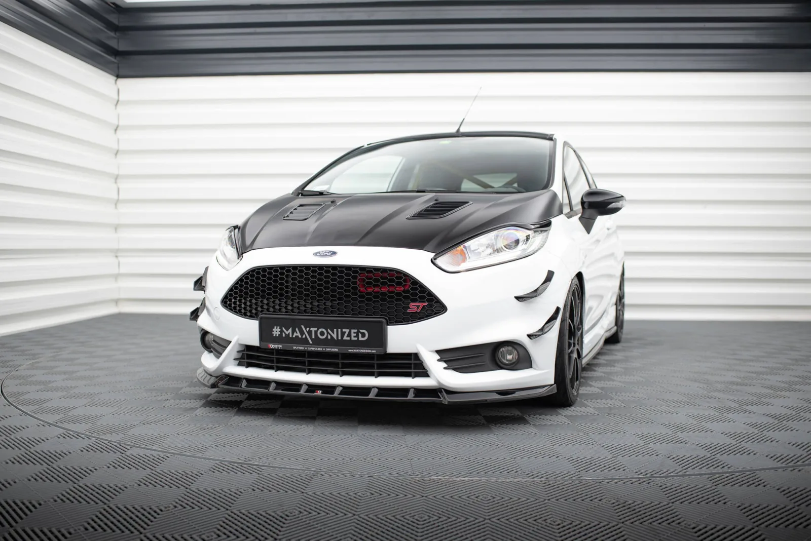 Front Splitter V.6 compatible with Ford Fiesta ST Mk7 Facelift