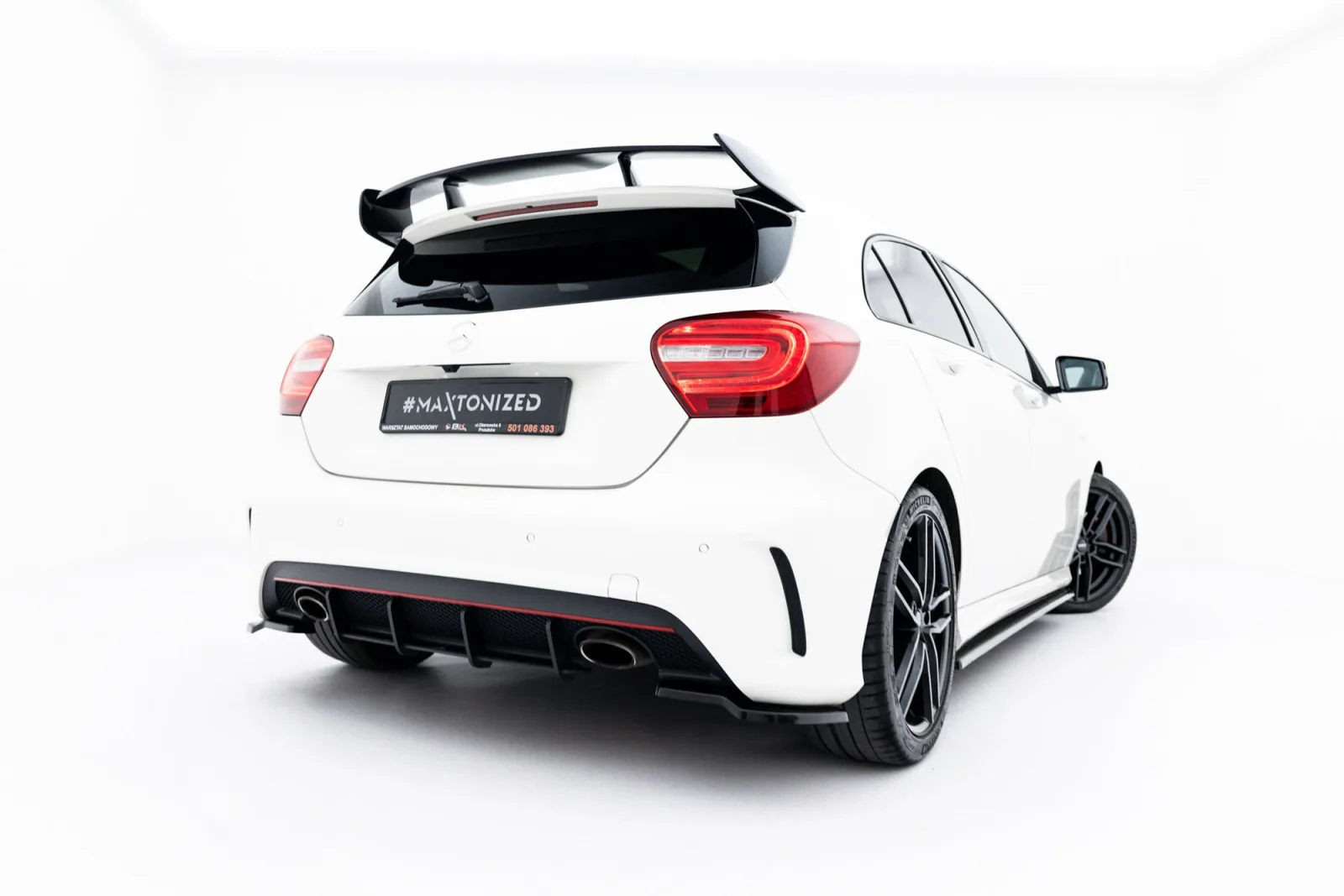 Rear Diffuser Street Pro compatible with Mercedes-Benz A AMG-Line W176