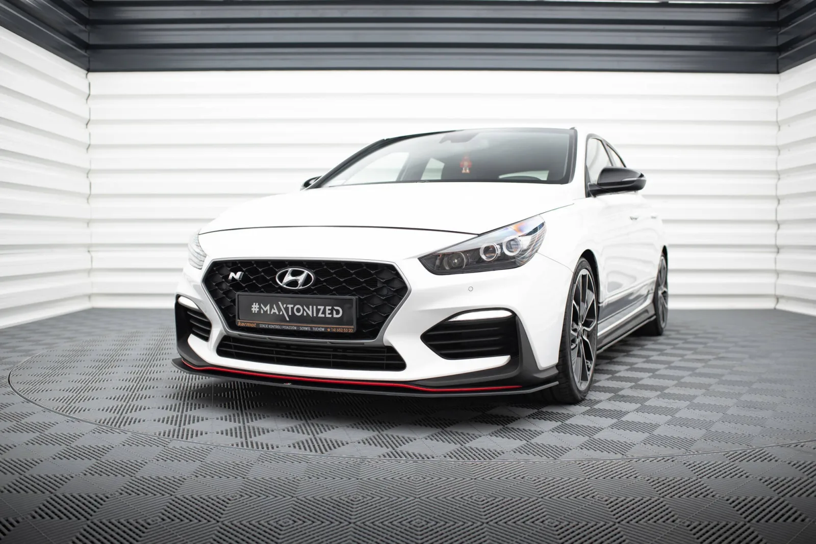 Front Splitter Street Pro compatible with Hyundai I30 N Mk3 Hatchback / Fastback