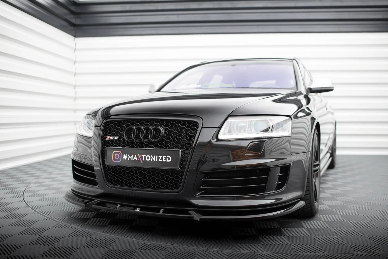 Front Splitter V.2 compatible with Audi RS6 Avant C6