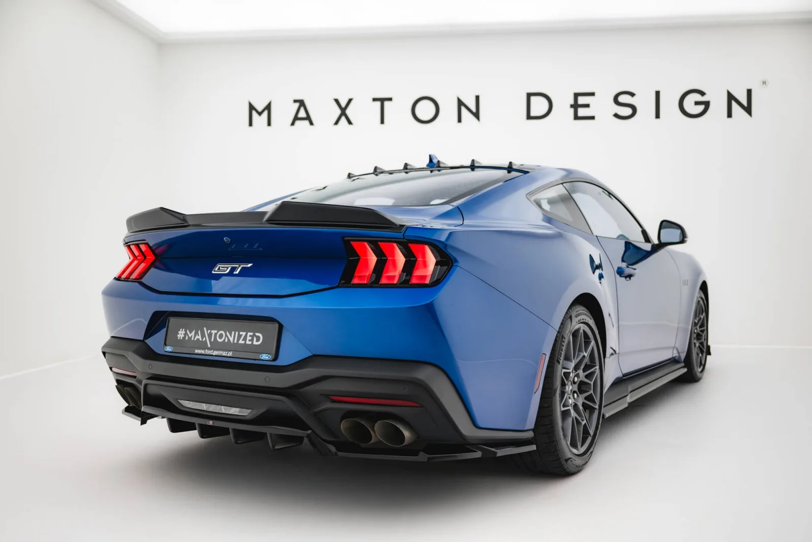 Rear Splitter (With Diffuser) compatible with Ford Mustang GT Mk7