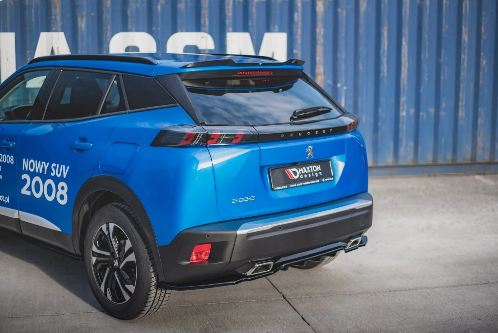 Rear Splitter (With Diffuser) compatible with Peugeot 2008 Mk2