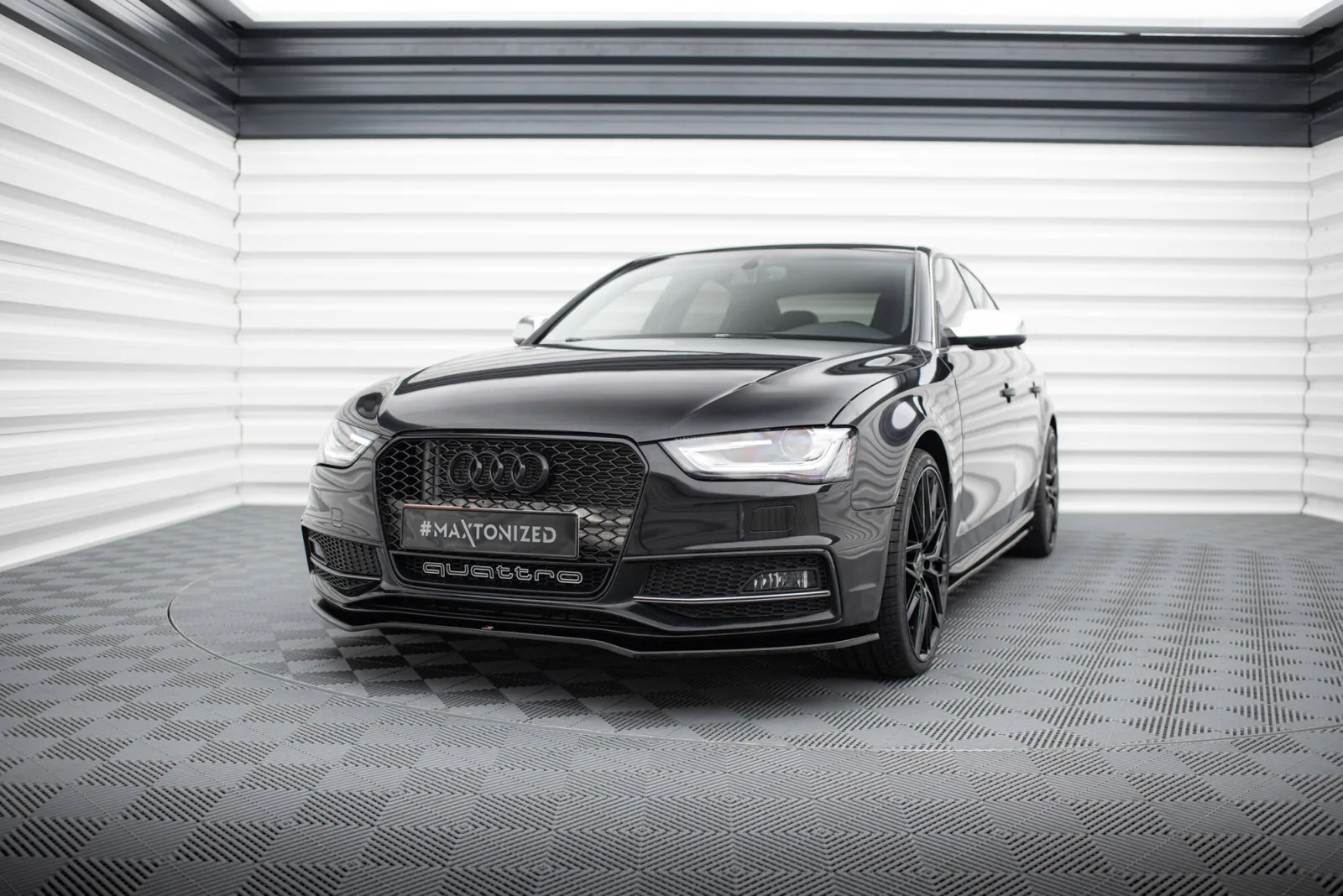 Front Splitter V.2 compatible with Audi A4 S-Line / S4 B8 Facelift