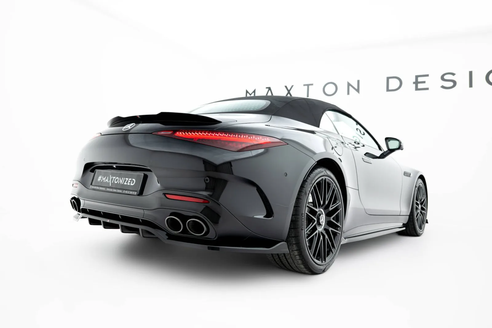 Rear Splitter (With Diffuser) compatible with Mercedes-AMG SL 63 R232