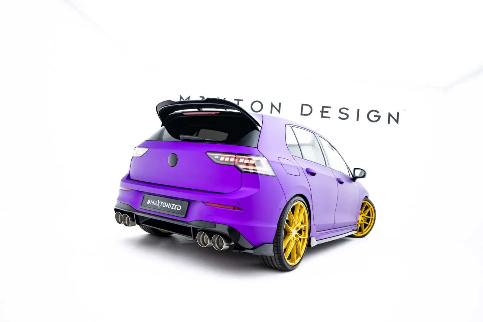 Rear Side Splitters V.7 compatible with Volkswagen Golf R Hatchback Mk8 / Mk8 Facelift