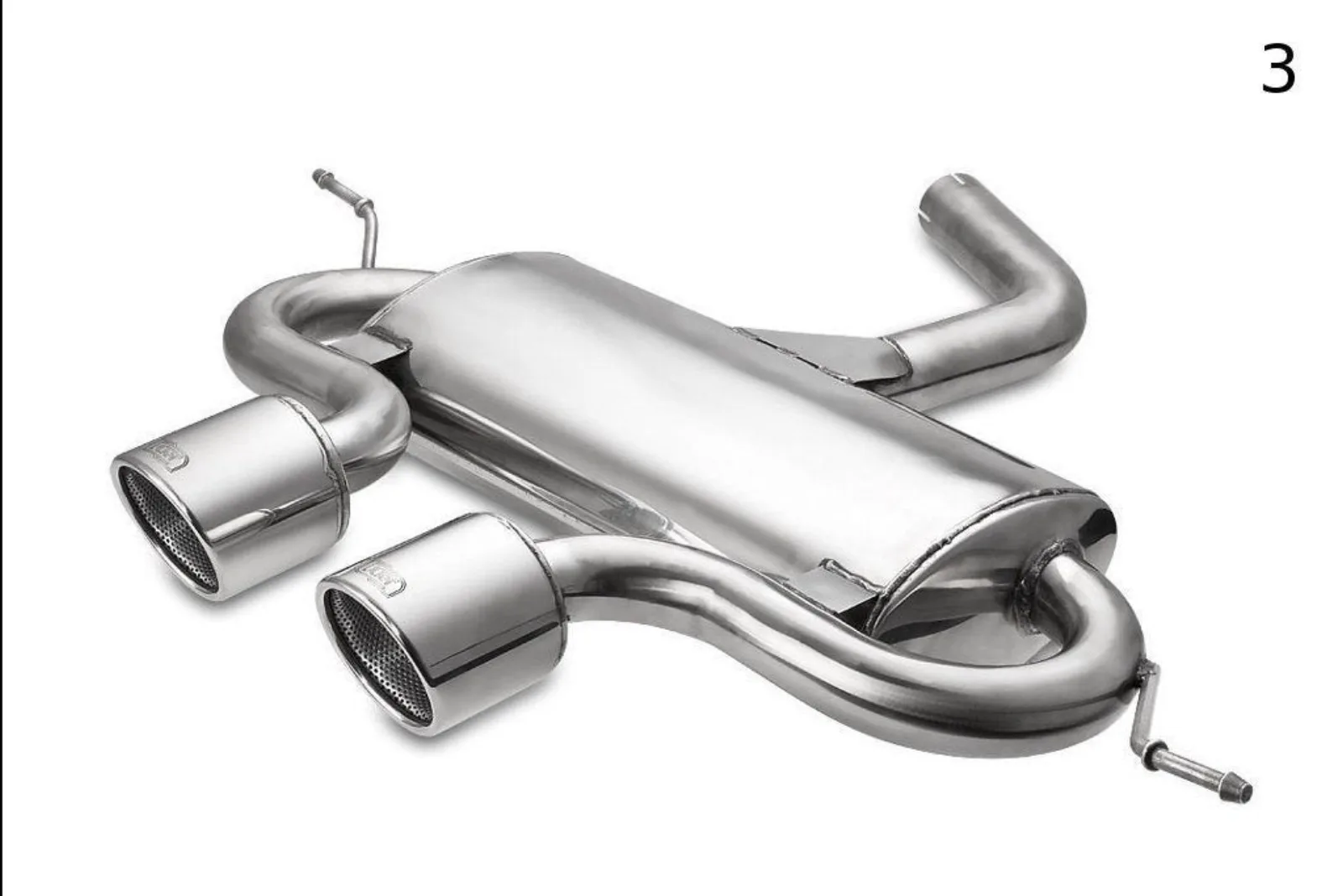 Sport Rear Silencer compatible with VW Golf VI, Golf V R32 oraz Scirocco 3