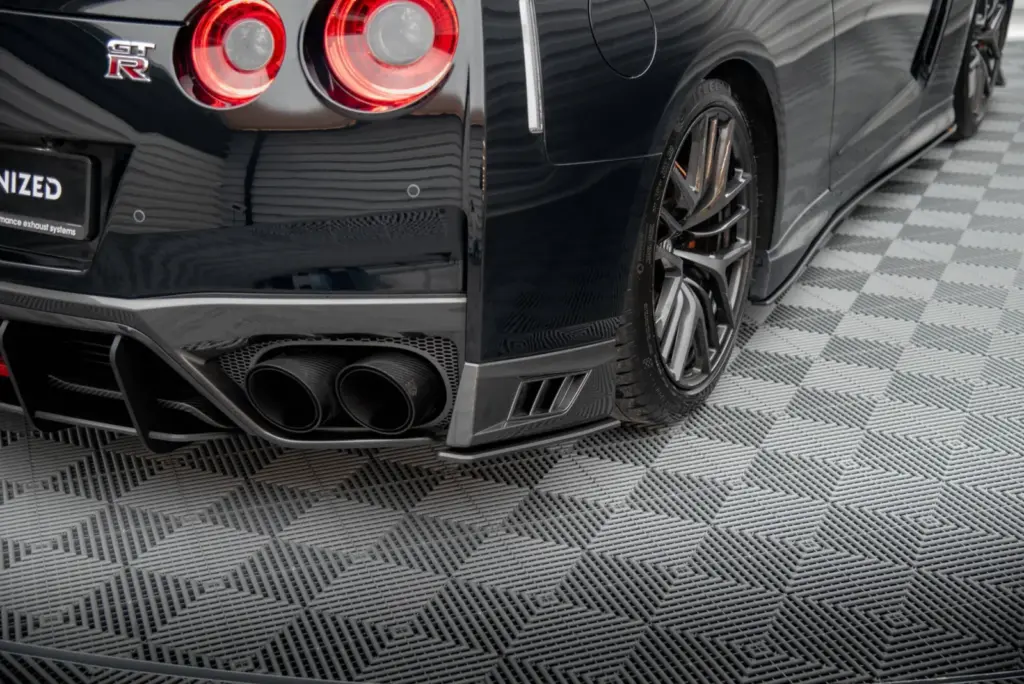 Rear Side Splitters Street Pro compatible with Nissan GTR R35 Facelift