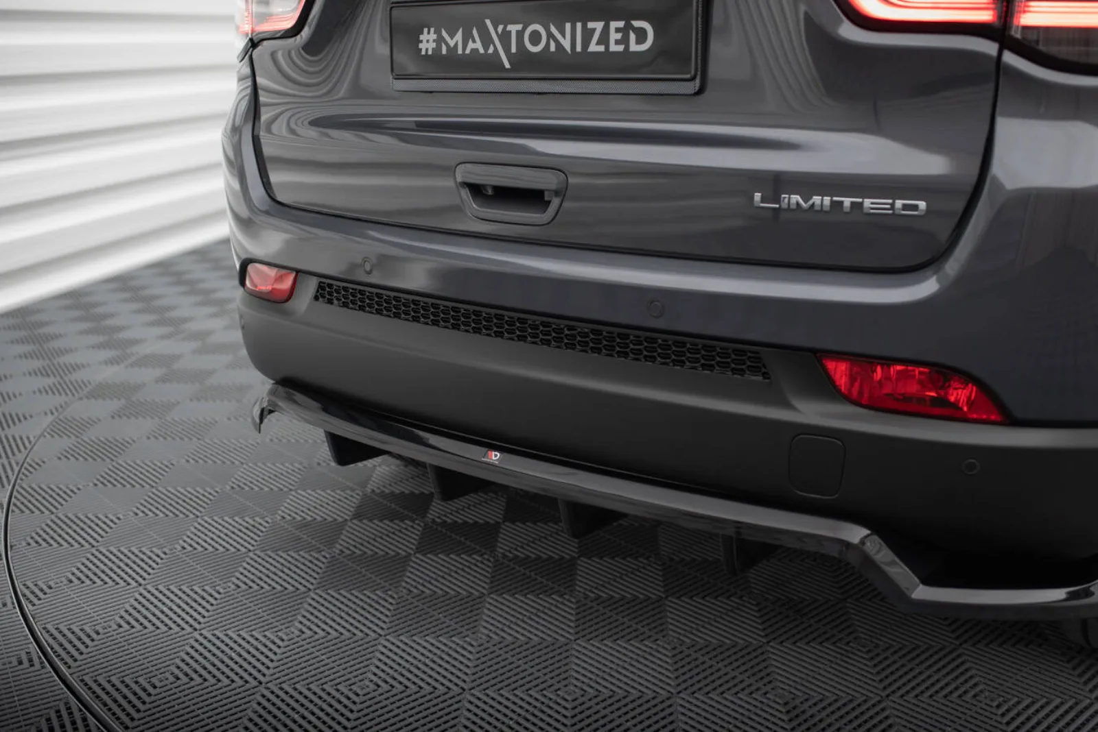 Rear Splitter (With Diffuser) compatible with Jeep Compass Limited Mk2 Facelift