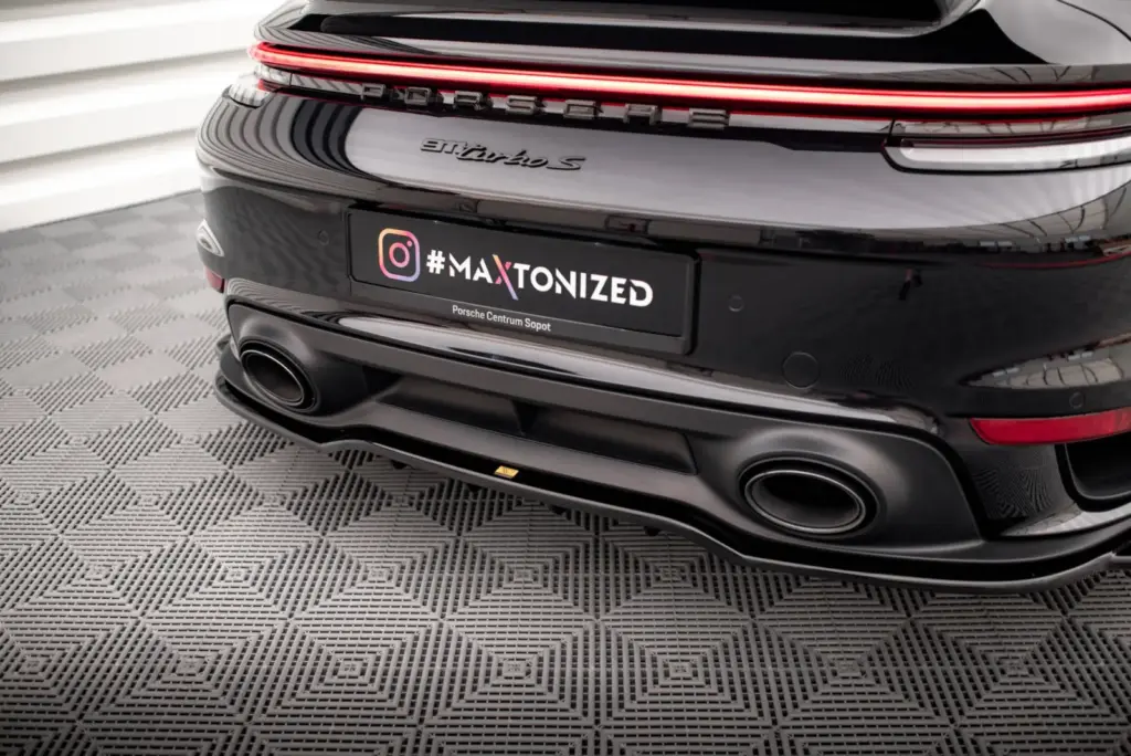 Rear Splitter (With Diffuser) compatible with Porsche 911 Turbo S 992