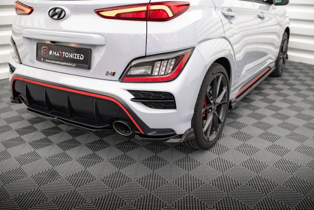 Rear Side Splitters V.2 compatible with Hyundai Kona N Mk1