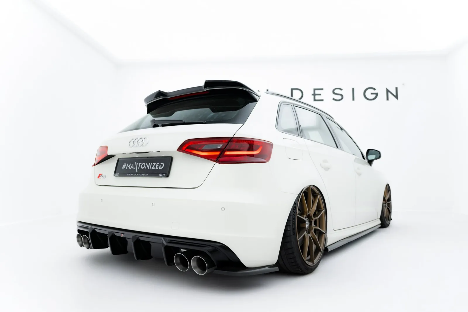 Rear Valance compatible with Audi S3 Sportback 8V