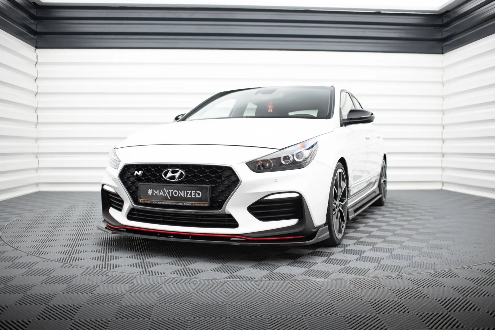 Front Splitter V.3 compatible with Hyundai I30 N Mk3 Hatchback/ Fastback