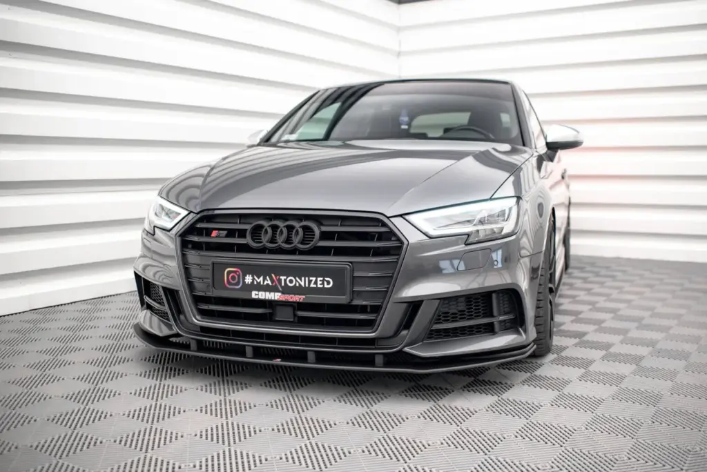 Front Splitter Street Pro compatible with Audi S3 / A3 S-Line Sportback 8V Facelift