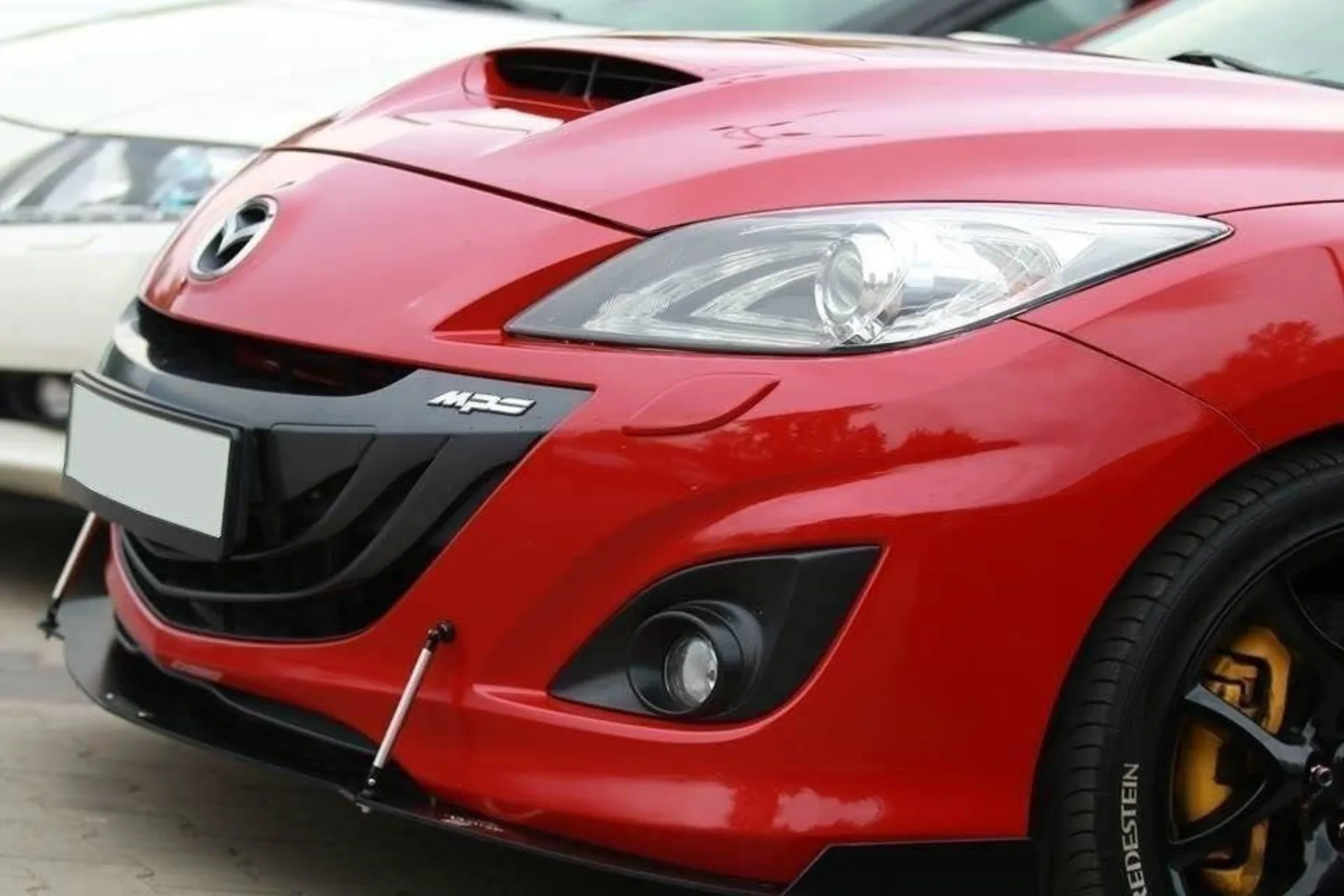 Front Splitter Racing compatible with Mazda 3 MK2 MPS