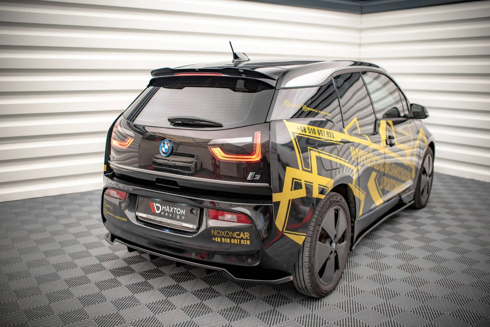 Rear Splitter (With Diffuser) compatible with BMW i3 Mk1 Facelift