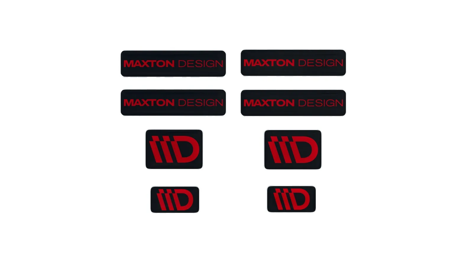 Maxton Design 3D Sticker Set - Crno-crveni