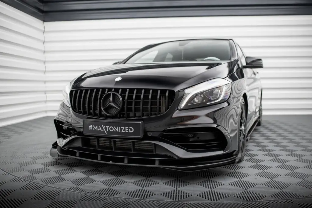 Front Splitter Street Pro + Flaps compatible with Mercedes-Benz A AMG-Line W176 Facelift