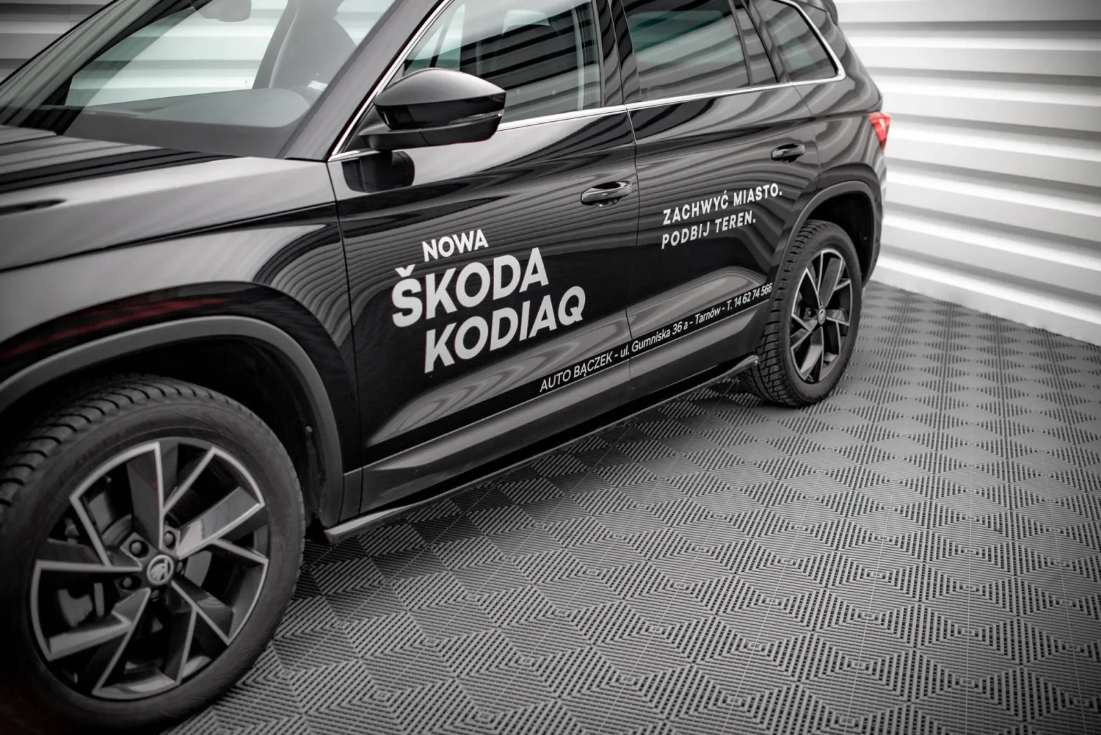 Side Skirts Diffusers compatible with Skoda Kodiaq Mk1 Facelift